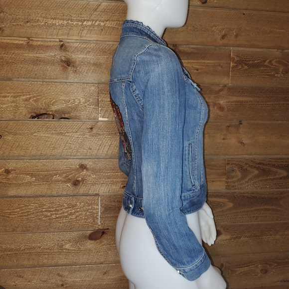 Stephen King It Customized Jean Jacket Size 0 - Picture 10 of 16